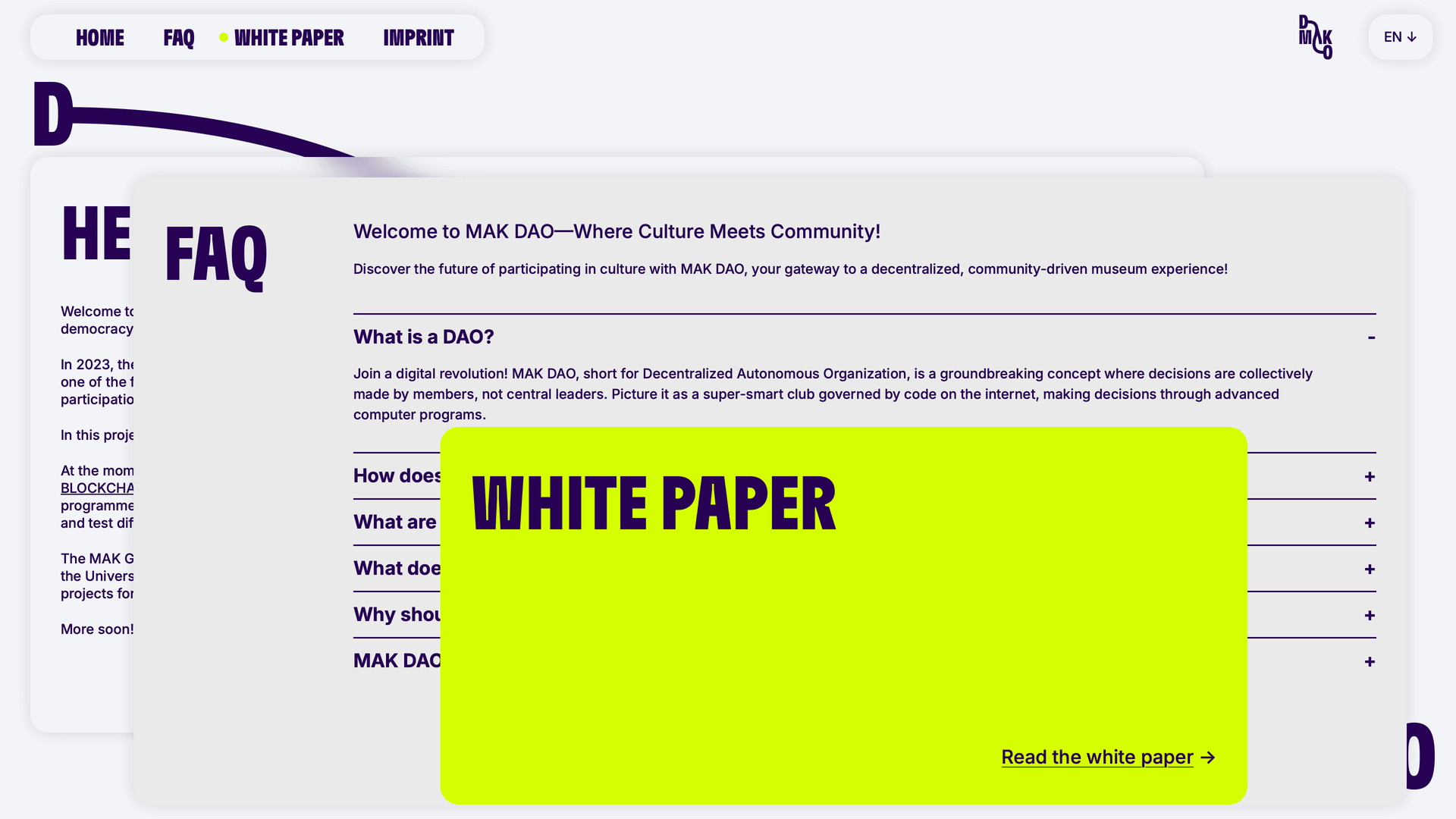 MAK DAO Screenshot